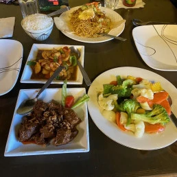 Lamb Tibs specialty dish at Dirre Restaurant Calgary